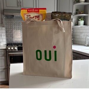 Oui - lips tote bag